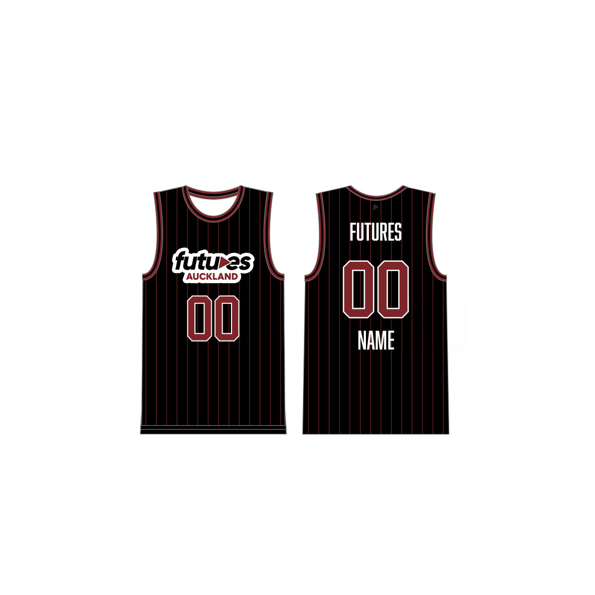 Futures Auckland Golf Bball Singlet - Red