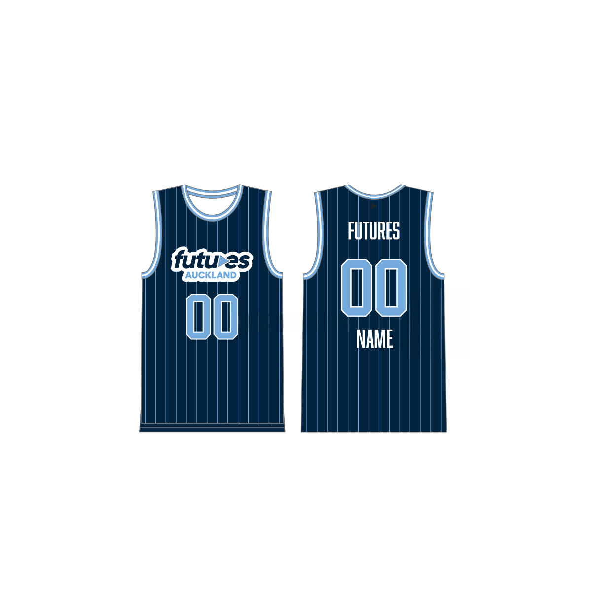 Futures Auckland Golf Bball Singlet - Blue