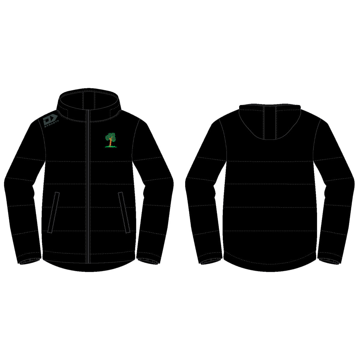 Burnside RFC Stock Winter Jacket - Black