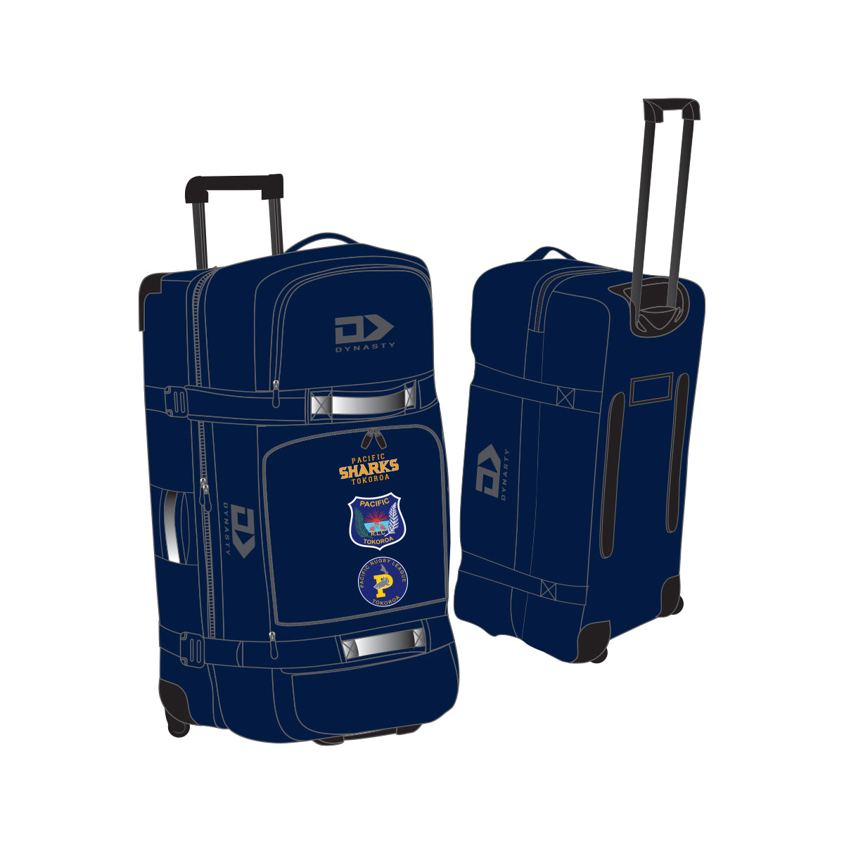 Pacific Sharks RFC Wheelie Bag