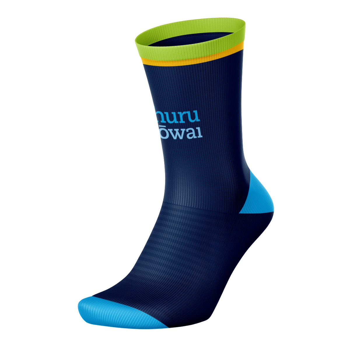 Āhuru Mōwai Trust Navy Crew Socks (Design 1)