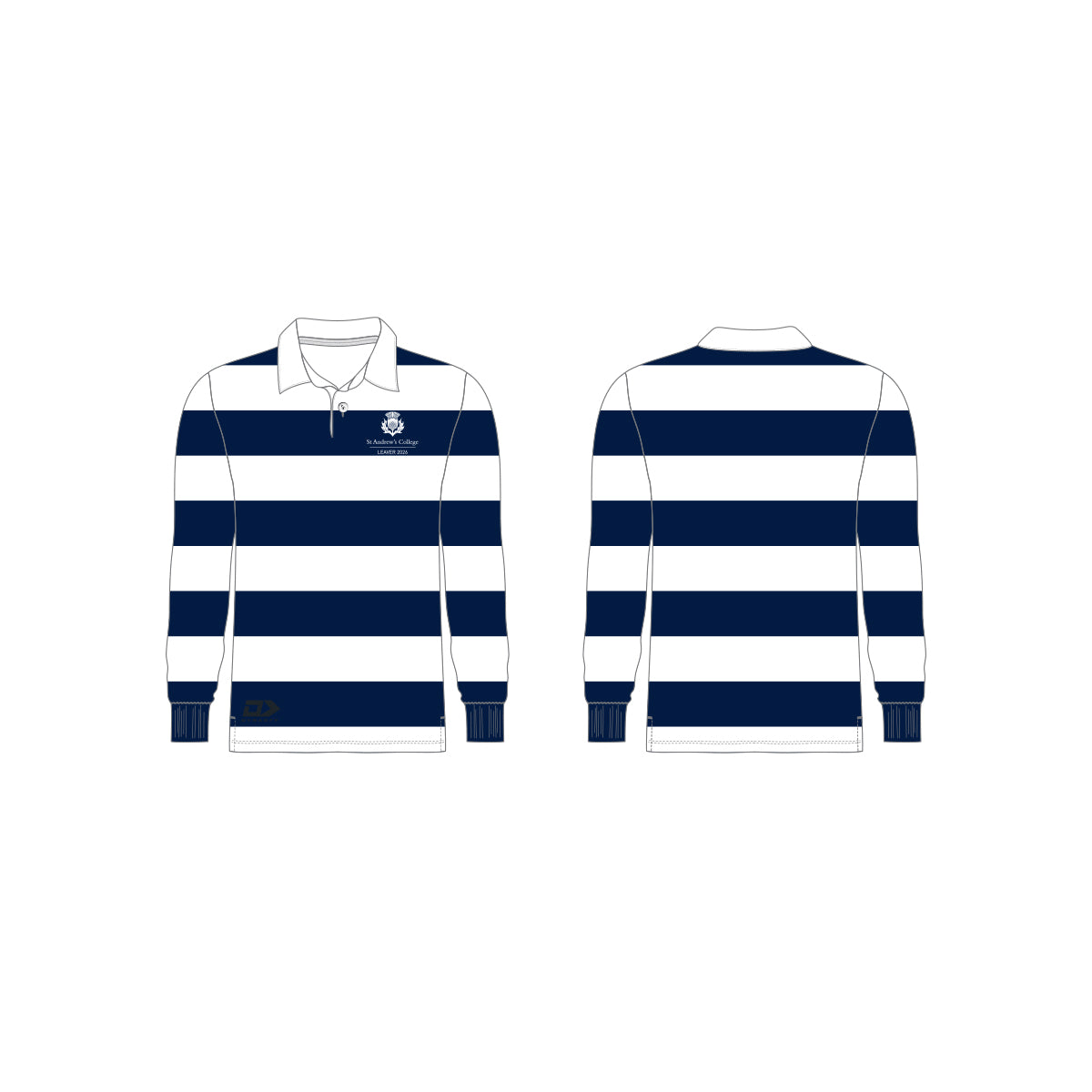 St Andrew's College Leavers Striped Rugby Jersey