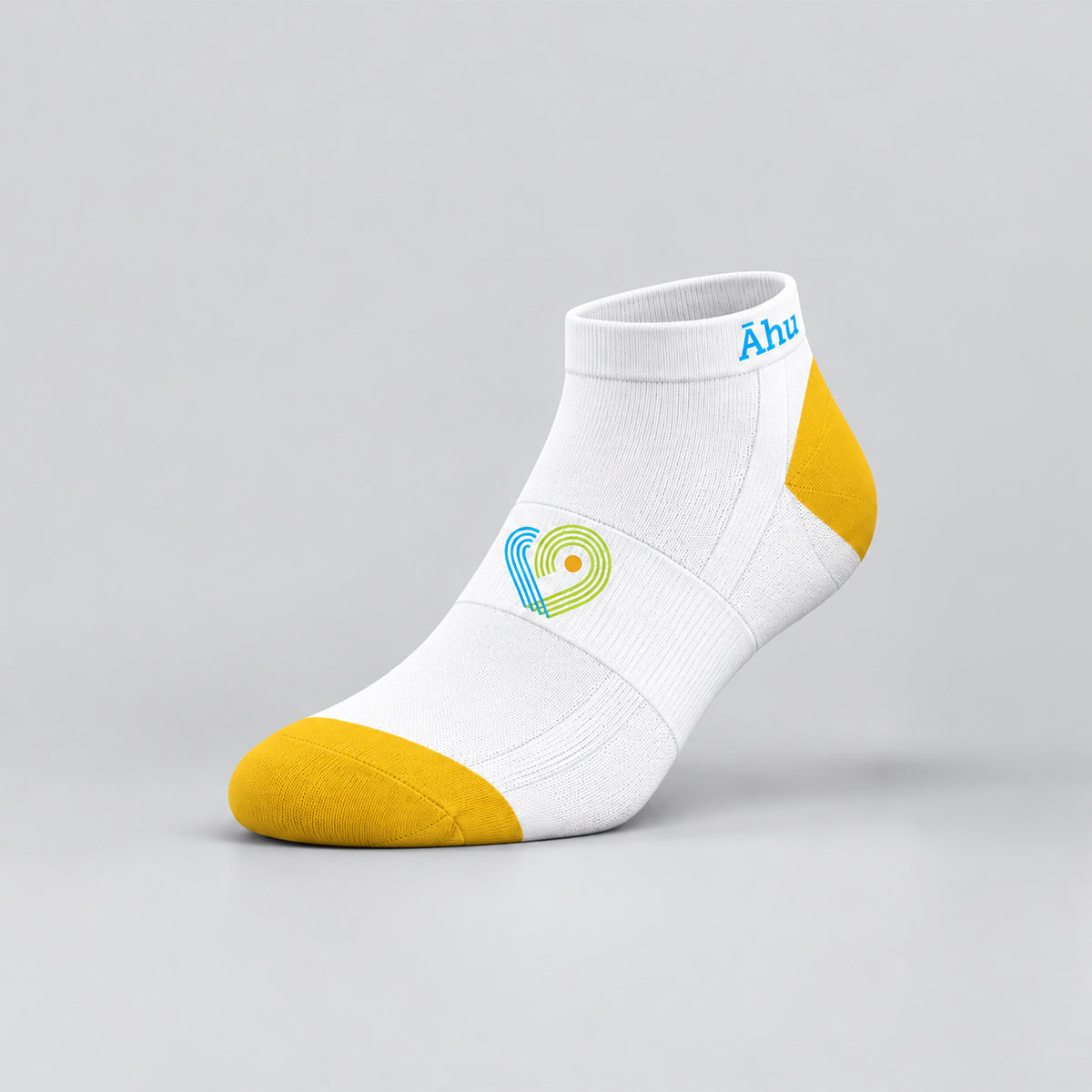 Āhuru Mōwai Trust White Trainer Socks (Design 3)