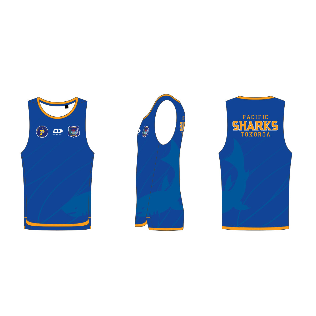 Pacific Sharks RFC Mens Training Singlet