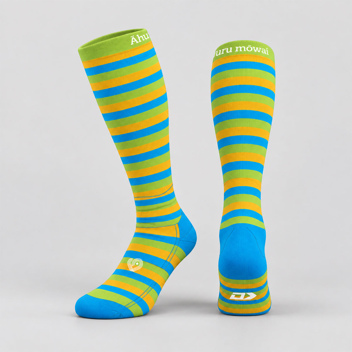 Āhuru Mōwai Trust Crew Striped Socks (Design 4)