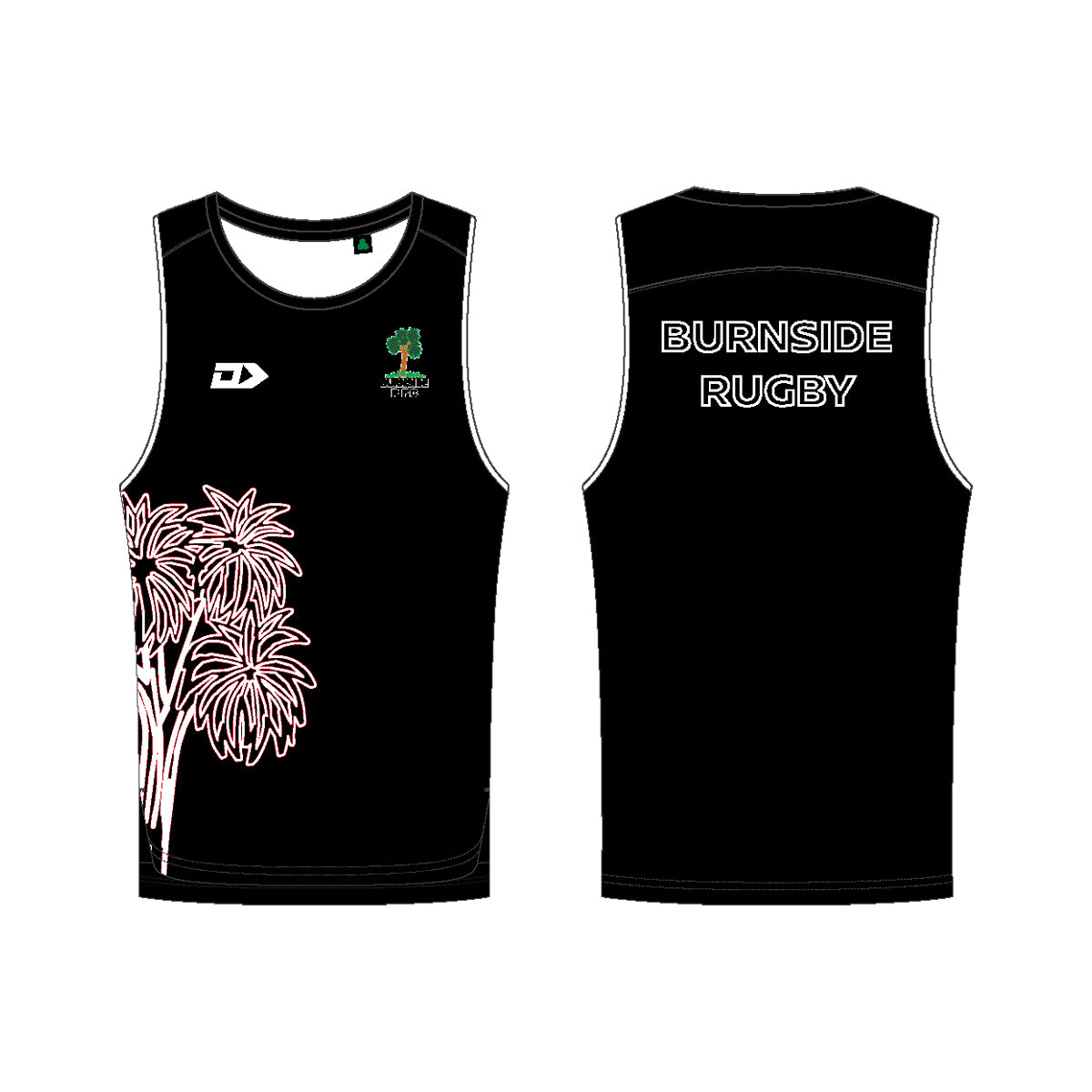 Burnside RFC Training Singlet - Black
