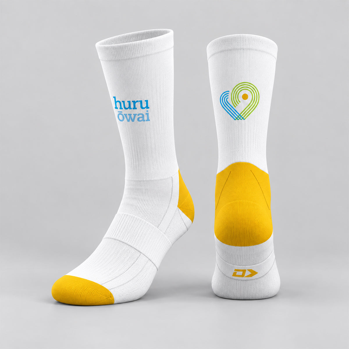 Āhuru Mōwai Trust White Crew Socks (Design 3)