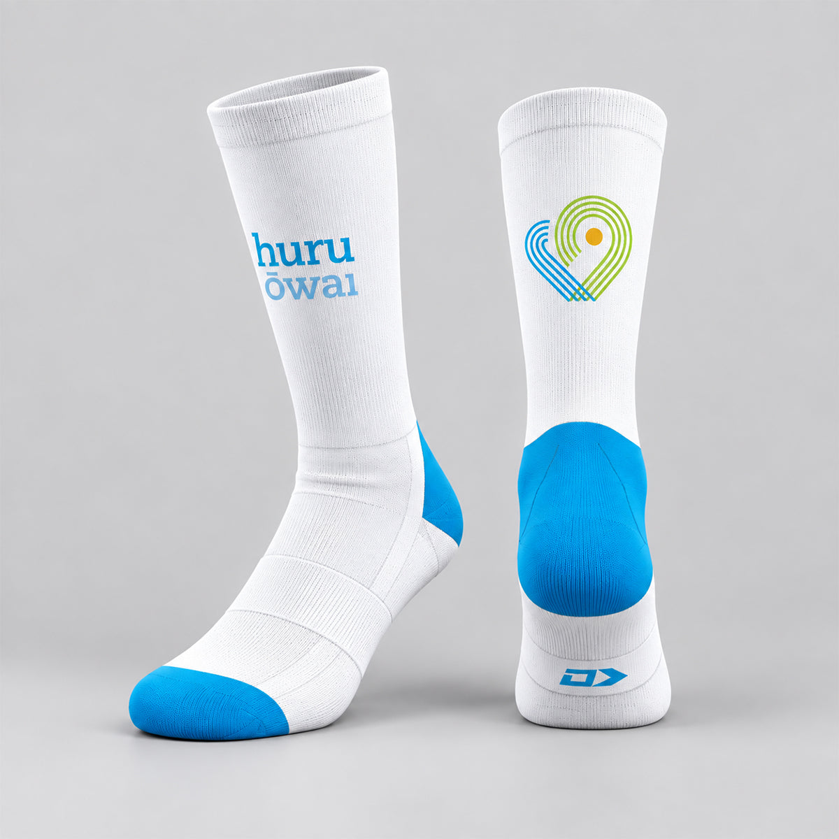 Āhuru Mōwai Trust White Crew Socks (Design 4)