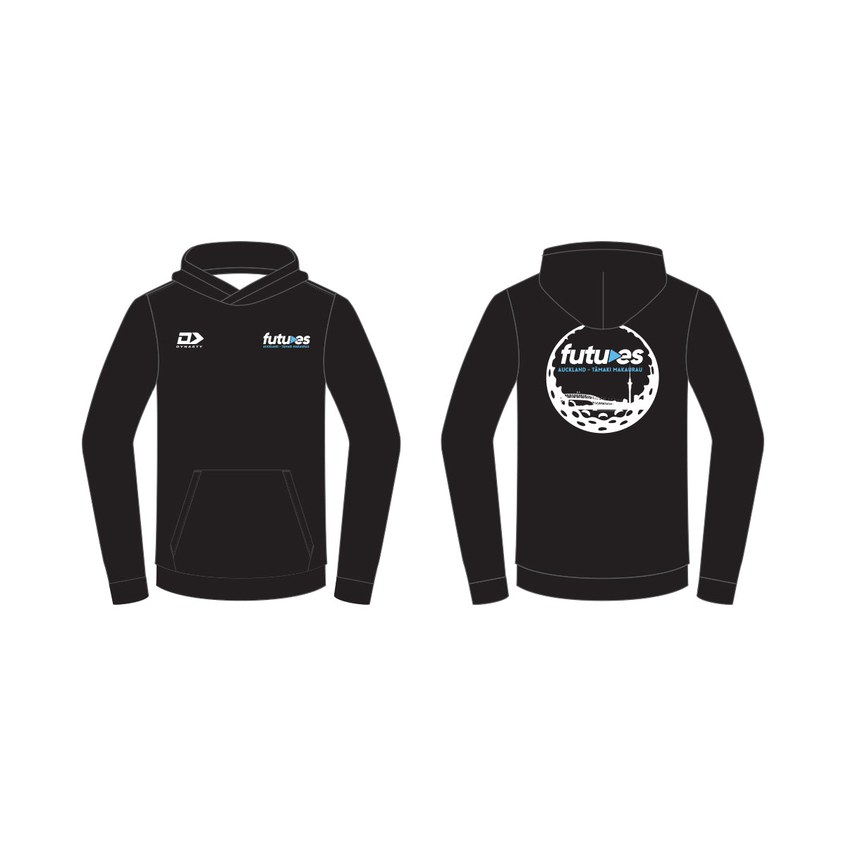 Futures Auckland Golf Hoodie - Black