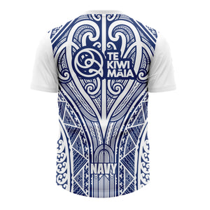 Te Kiwi Māia Navy Tee