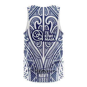 Te Kiwi Māia Navy Singlet
