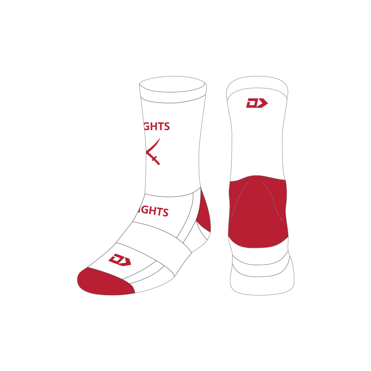 Riccarton Rugby League Crew Socks