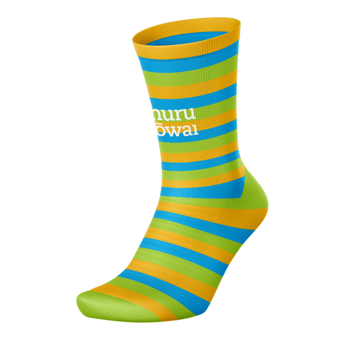 Āhuru Mōwai Trust Crew Striped Socks (Design 2)
