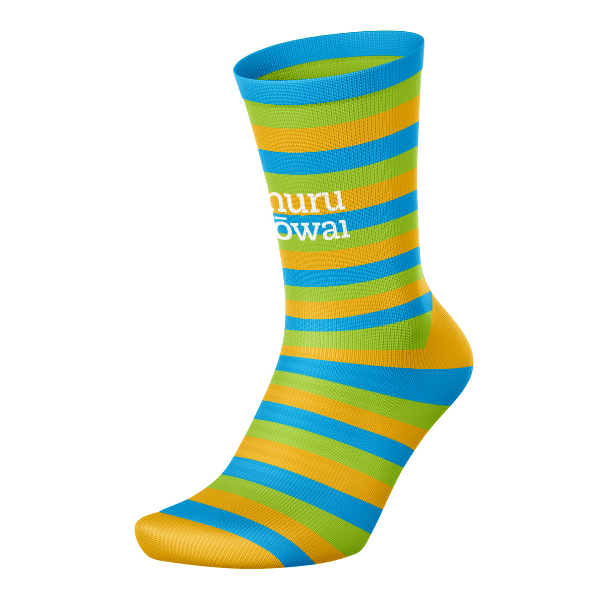 Āhuru Mōwai Trust Crew Striped Socks (Design 3)