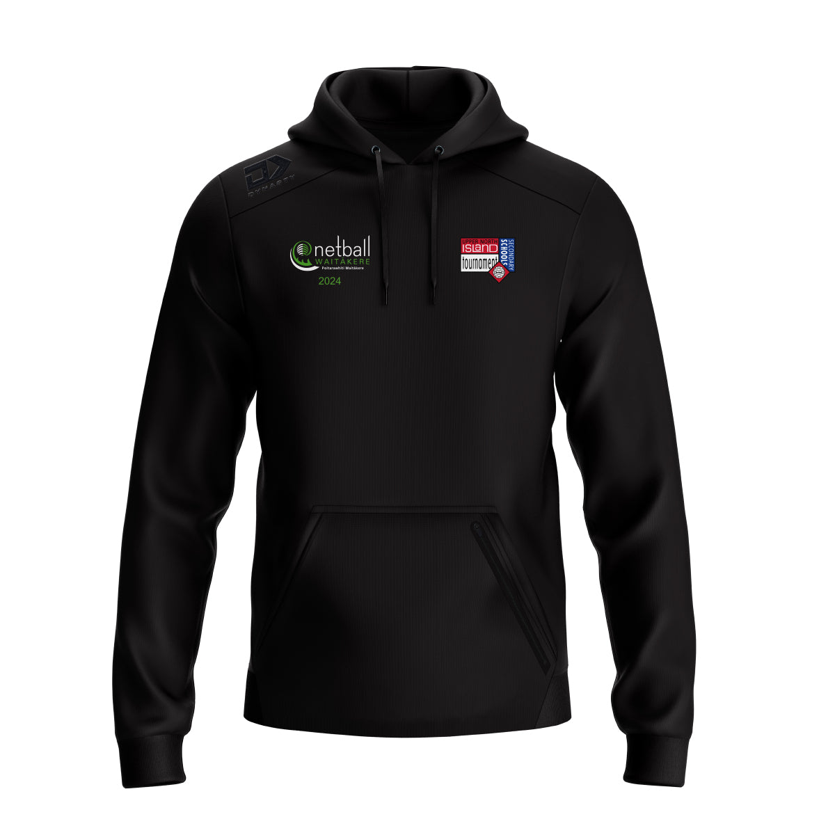 Netball Waitakere UNISS Adult Performance Hoodie - Black