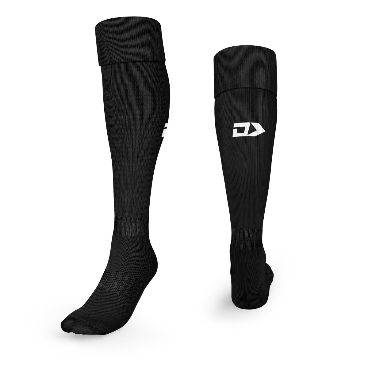 Dynasty Sport Black Turnover Sock