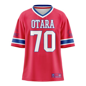 Otara Rugby League Football Club Junior Sub Gridiron Tee - Red
