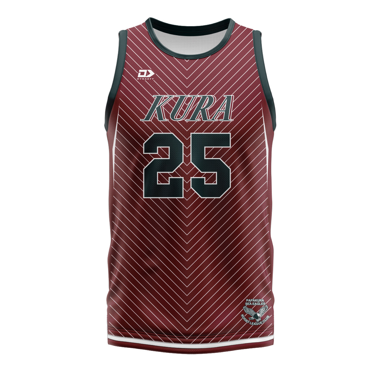 PSE Basketball Singlet JNR - Maroon