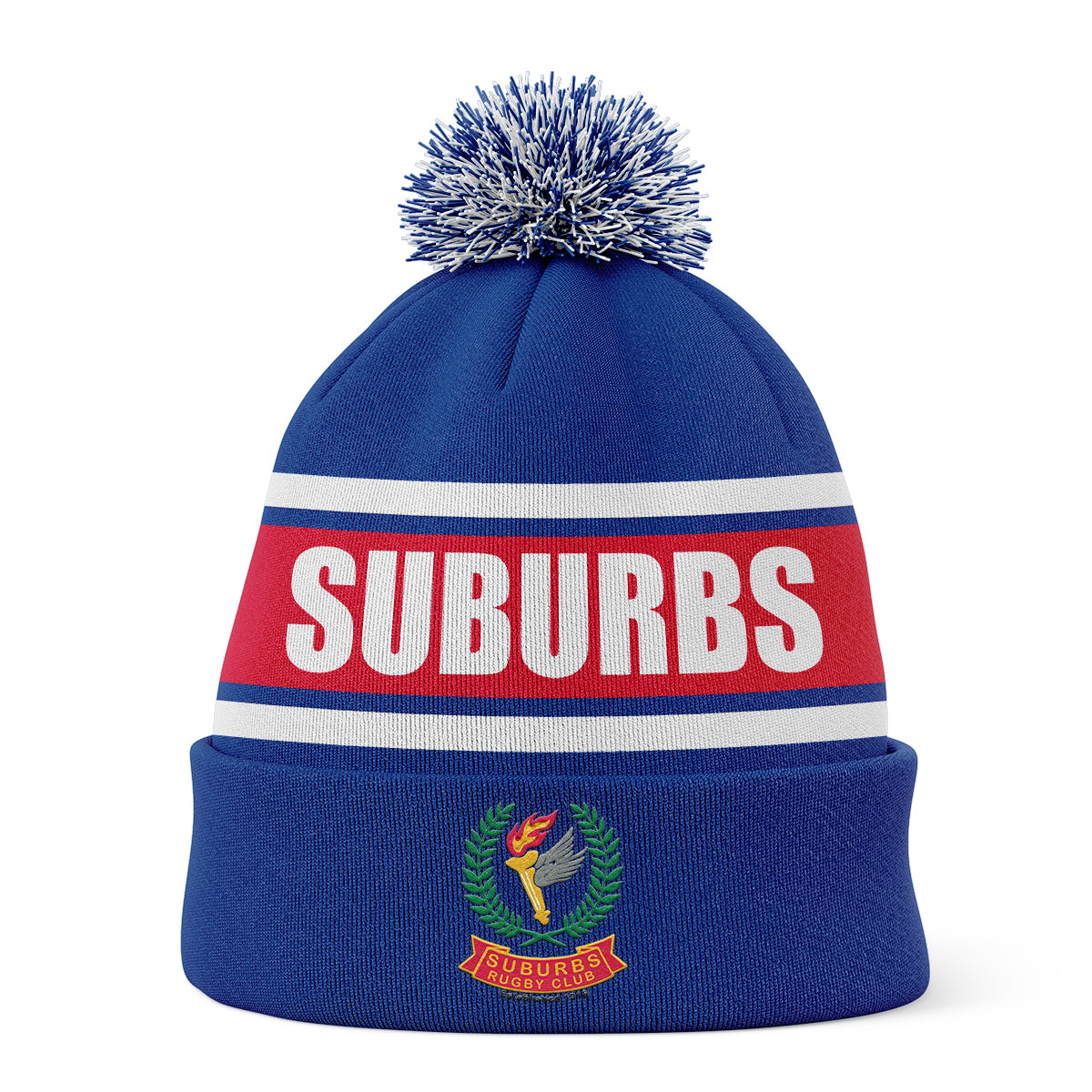 Suburbs Rugby Club Knitted Beanie - $30