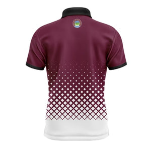 North Golf Harbour Ladies Maroon Golf Polo