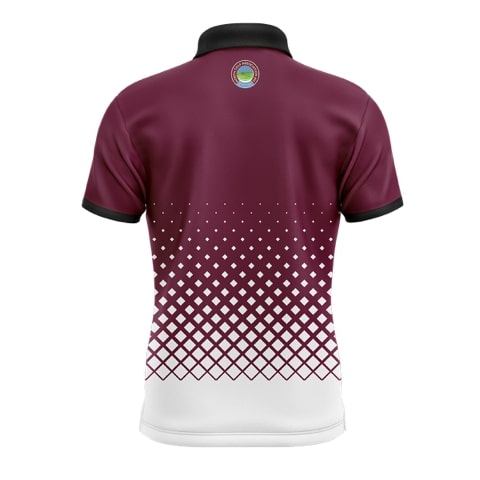 North Golf Harbour Ladies Maroon Golf Polo