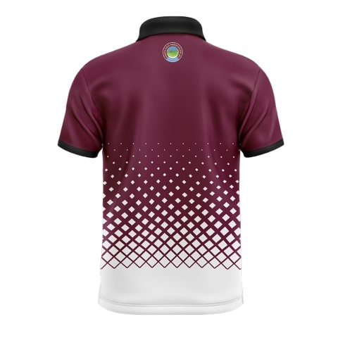 North Golf Harbour Mens Maroon Golf Polo