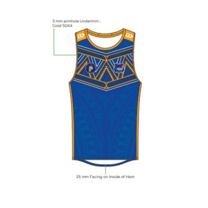 Pacific Sharks RFC Mens Supporters Singlet