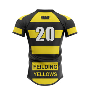 Feilding Yellows Mens Supporters Jersey