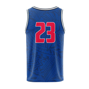 Otara Rugby League Football Club Mens Royal Basketball Singlet