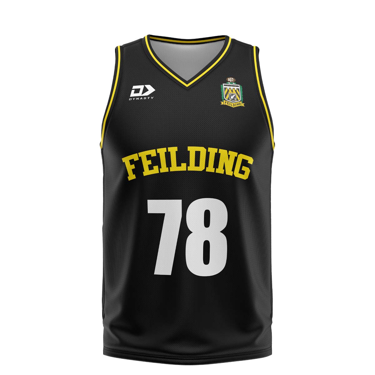 Feilding Yellows RFC Basketball Singlet