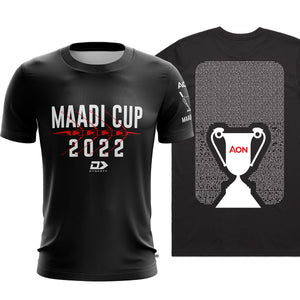 2022 Aon Maadi Cup Black Graphic Tee