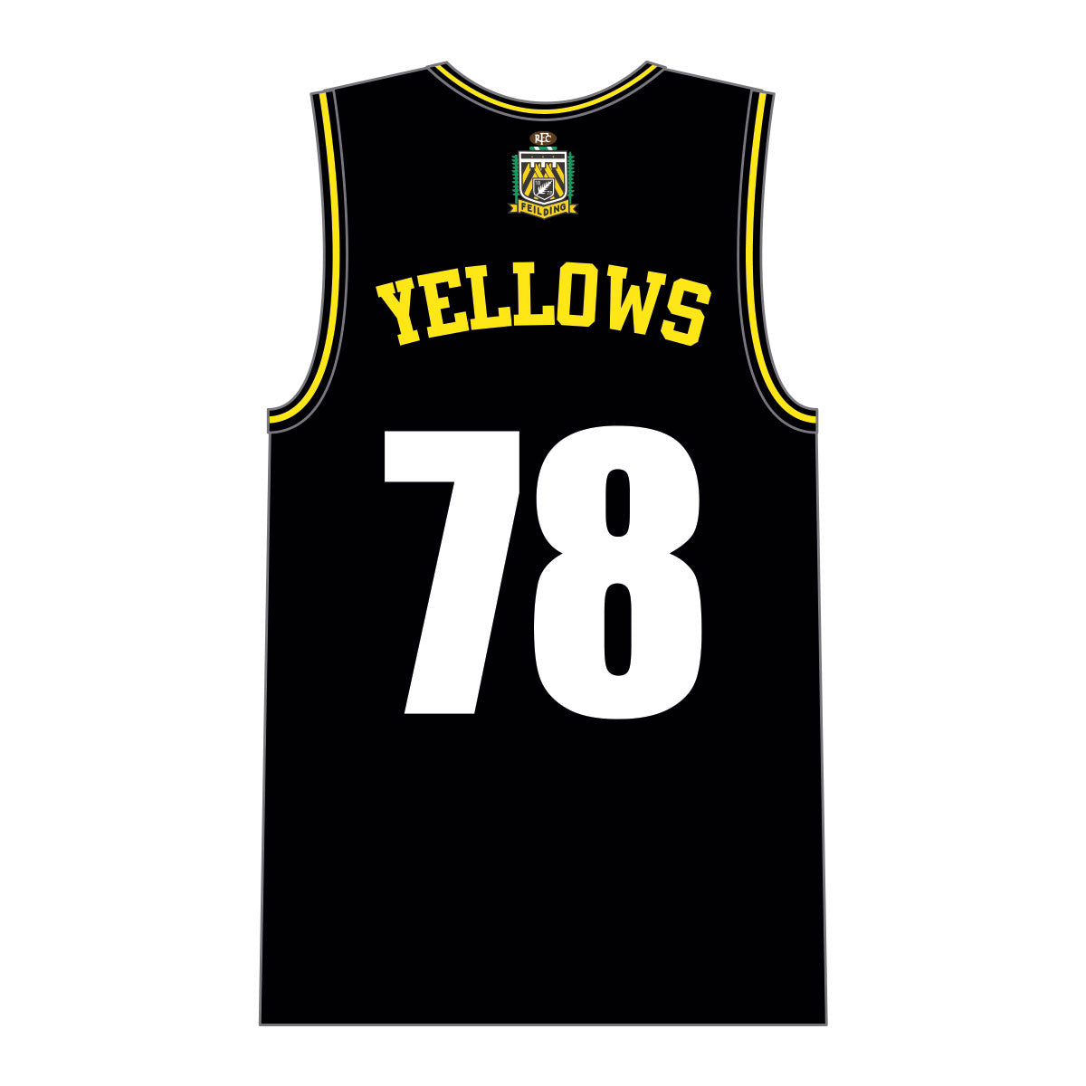 Feilding Yellows RFC Basketball Singlet